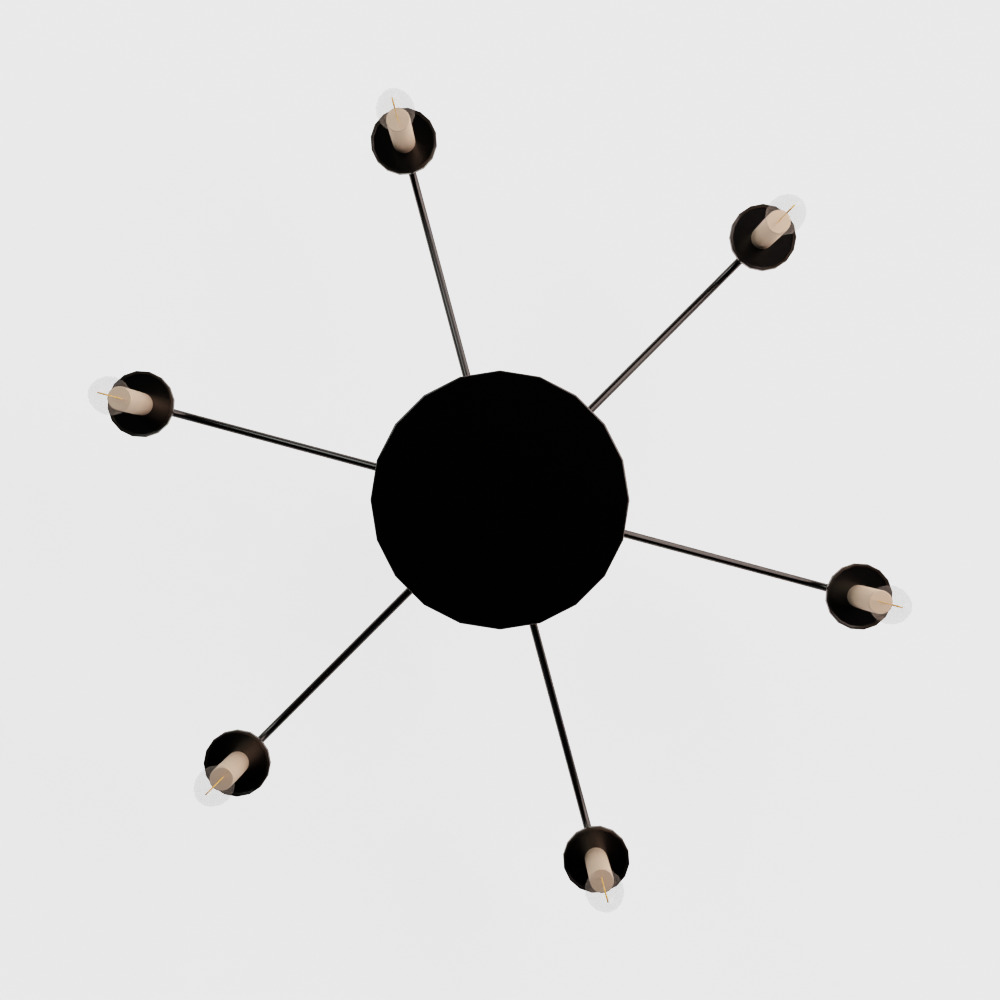 Quinn Wide Light Chandelier 3D model_10