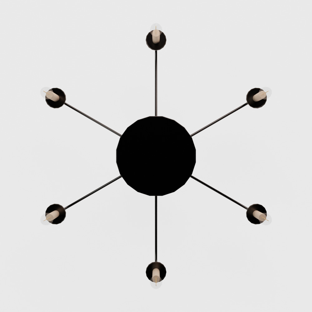 Quinn Wide Light Chandelier 3D model_9