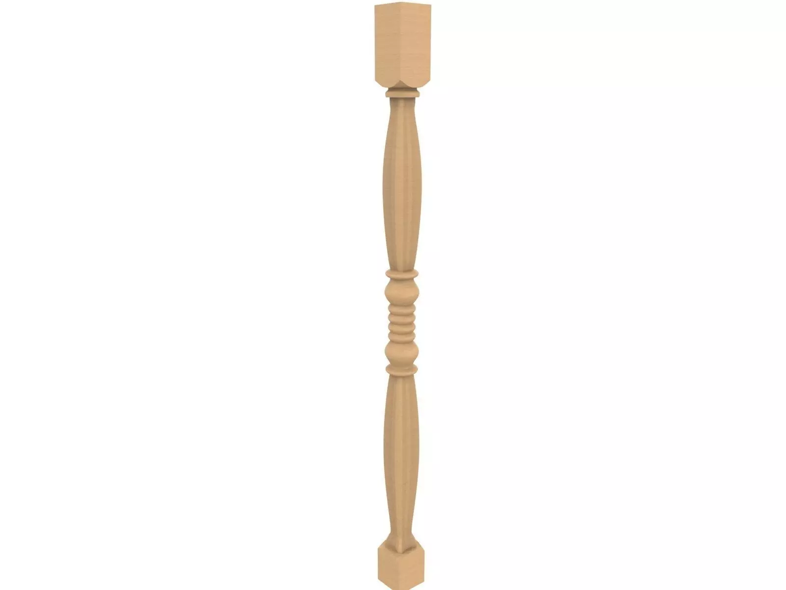 Baluster stair railings and balusters 3D print model_0