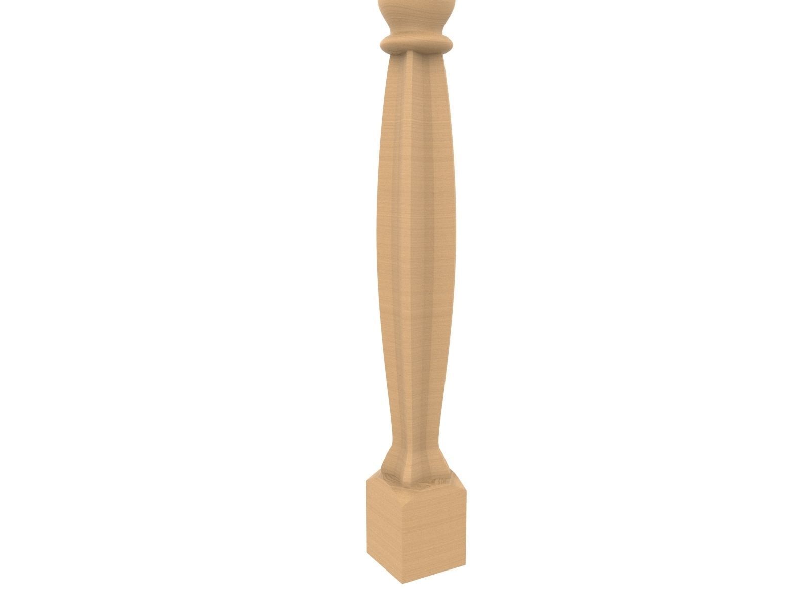 Baluster stair railings and balusters 3D print model_5