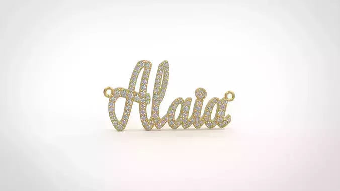 Model 1318 Alaia Name Plate Diamond