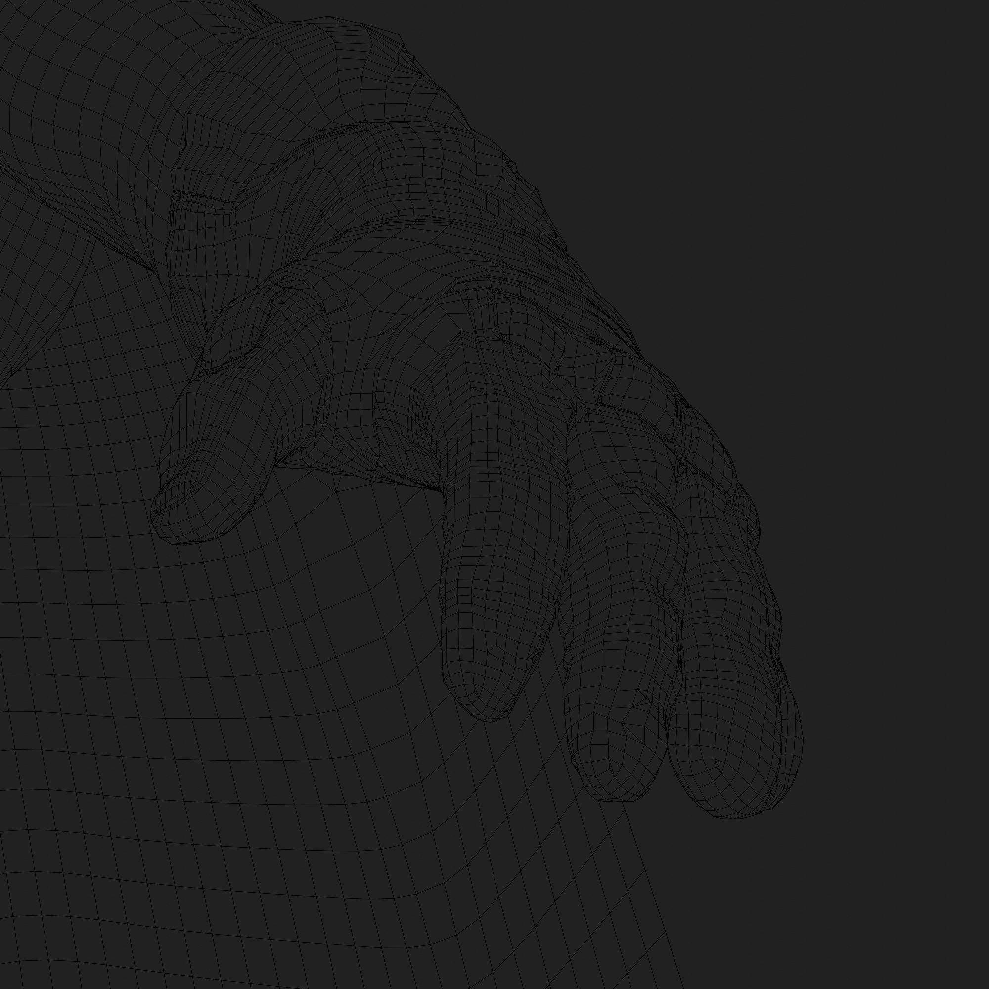 Batman 3D Model Zack Snyder Fully Rigged Cape Blender FBX OBJ Low-poly 3D model_15