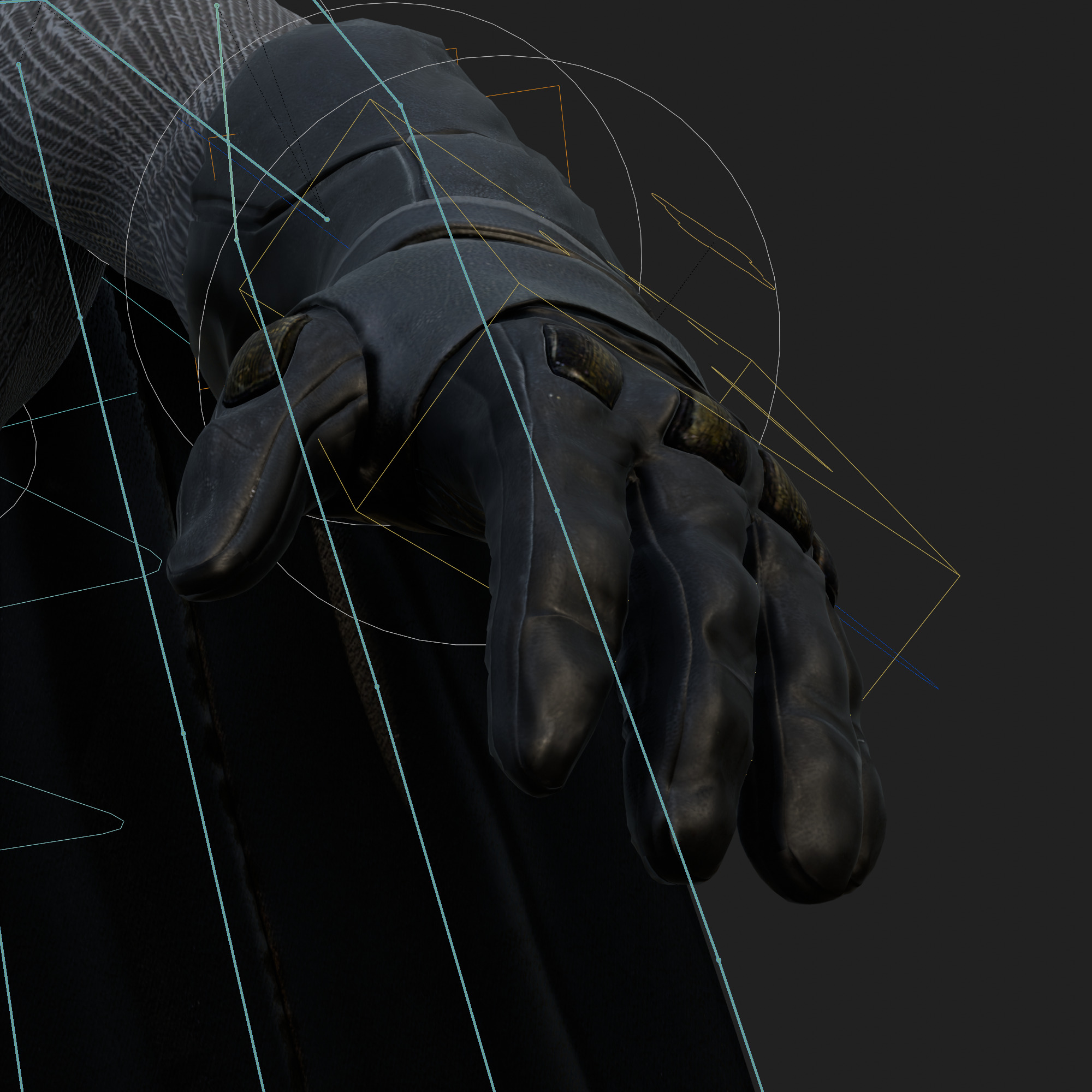 Batman 3D Model Zack Snyder Fully Rigged Cape Blender FBX OBJ Low-poly 3D model_6