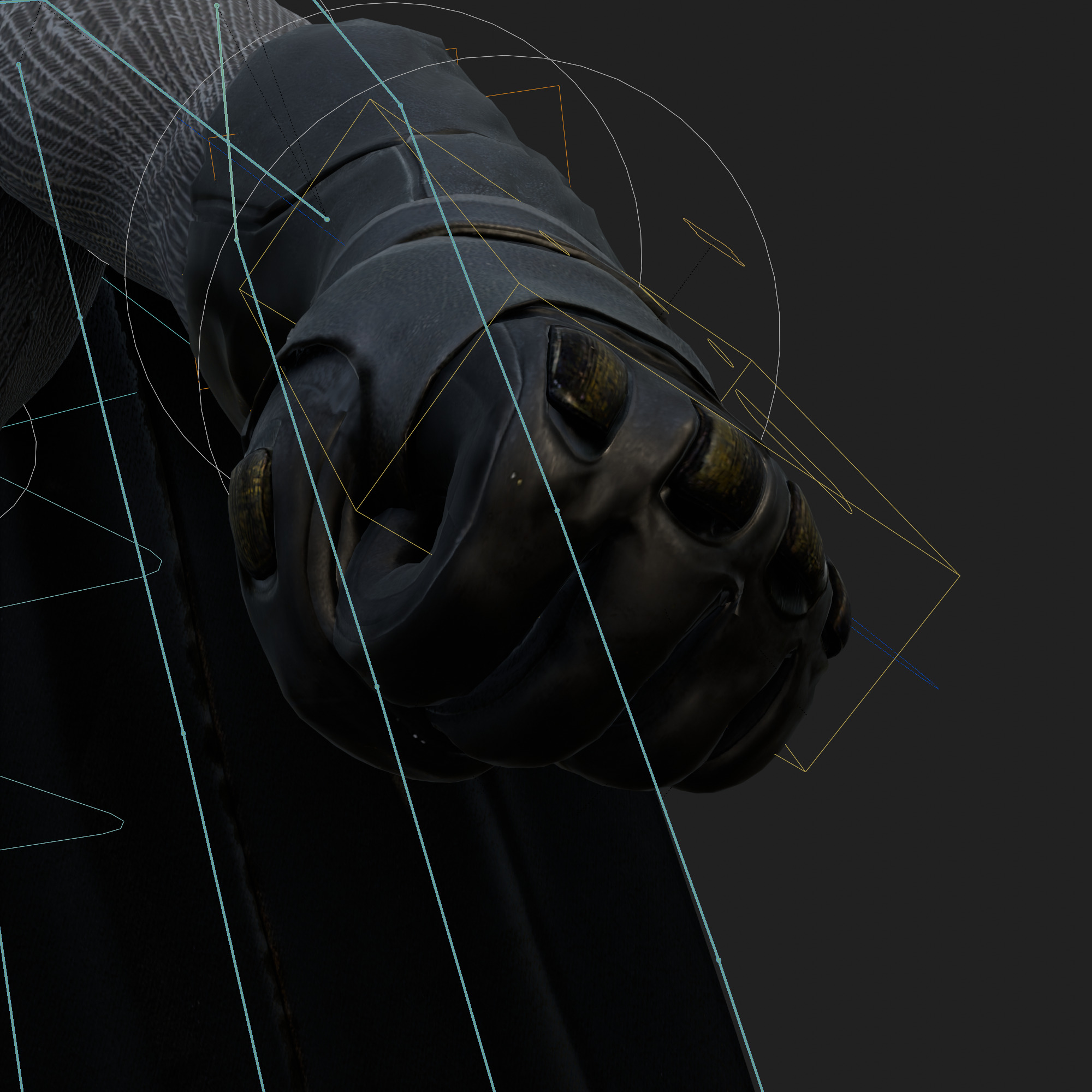 Batman 3D Model Zack Snyder Fully Rigged Cape Blender FBX OBJ Low-poly 3D model_7