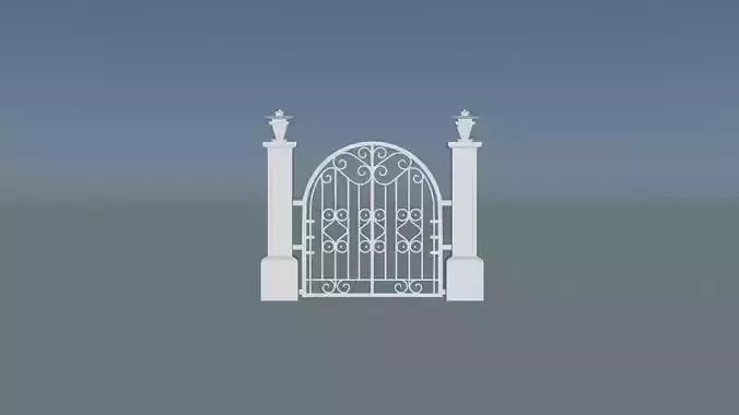 Medieval Castle Gate 3D print model