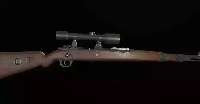 kar98k Low-poly 3D model