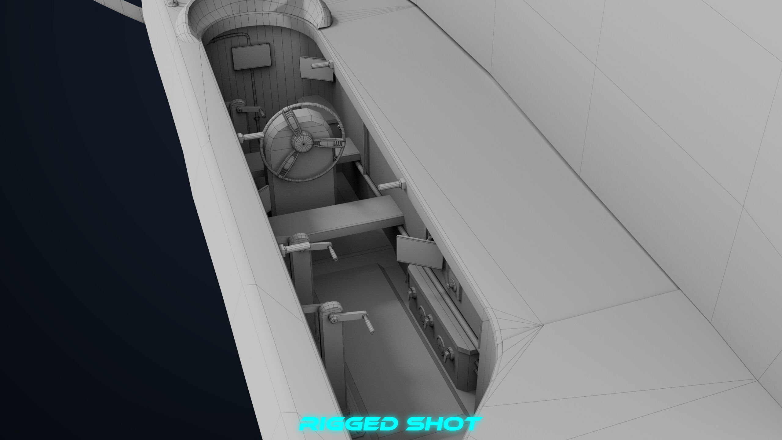 Sailing Yacht Boat Hydrofoil 01 Blue All PBR Unity UE Textures Low-poly 3D model_38