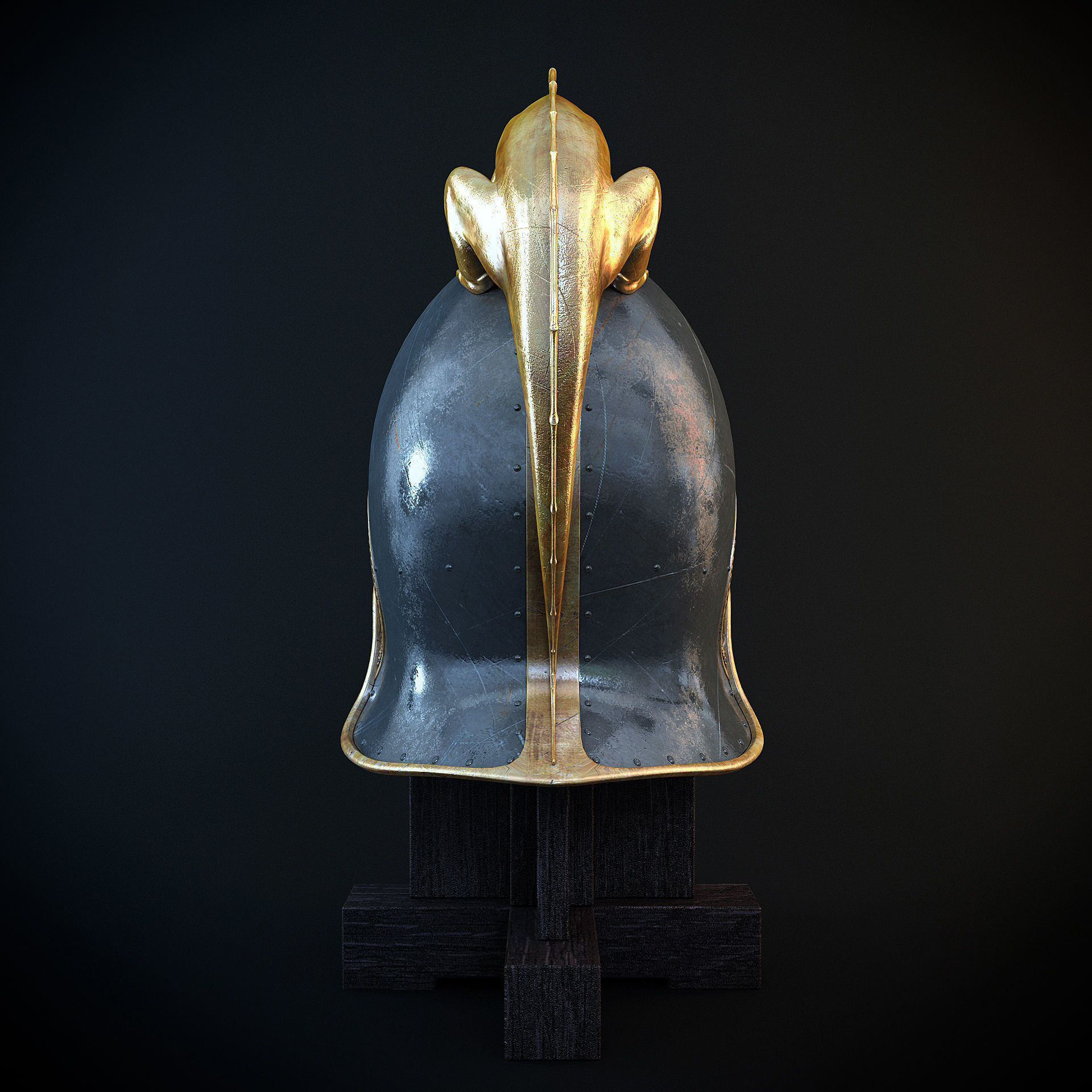 Dragon Helm and Dragon Sword 3D model_13
