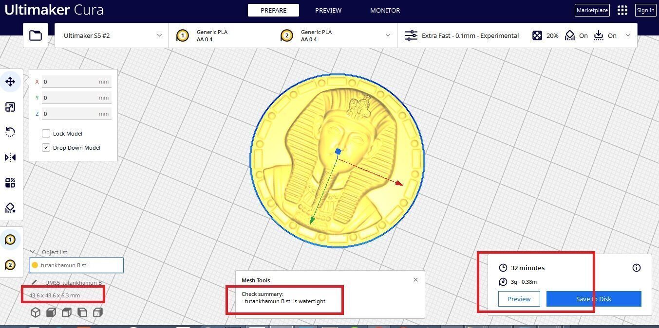 TUTANKHAMUN ARTIFACT ANCIENT EGYPT 3D print model_7