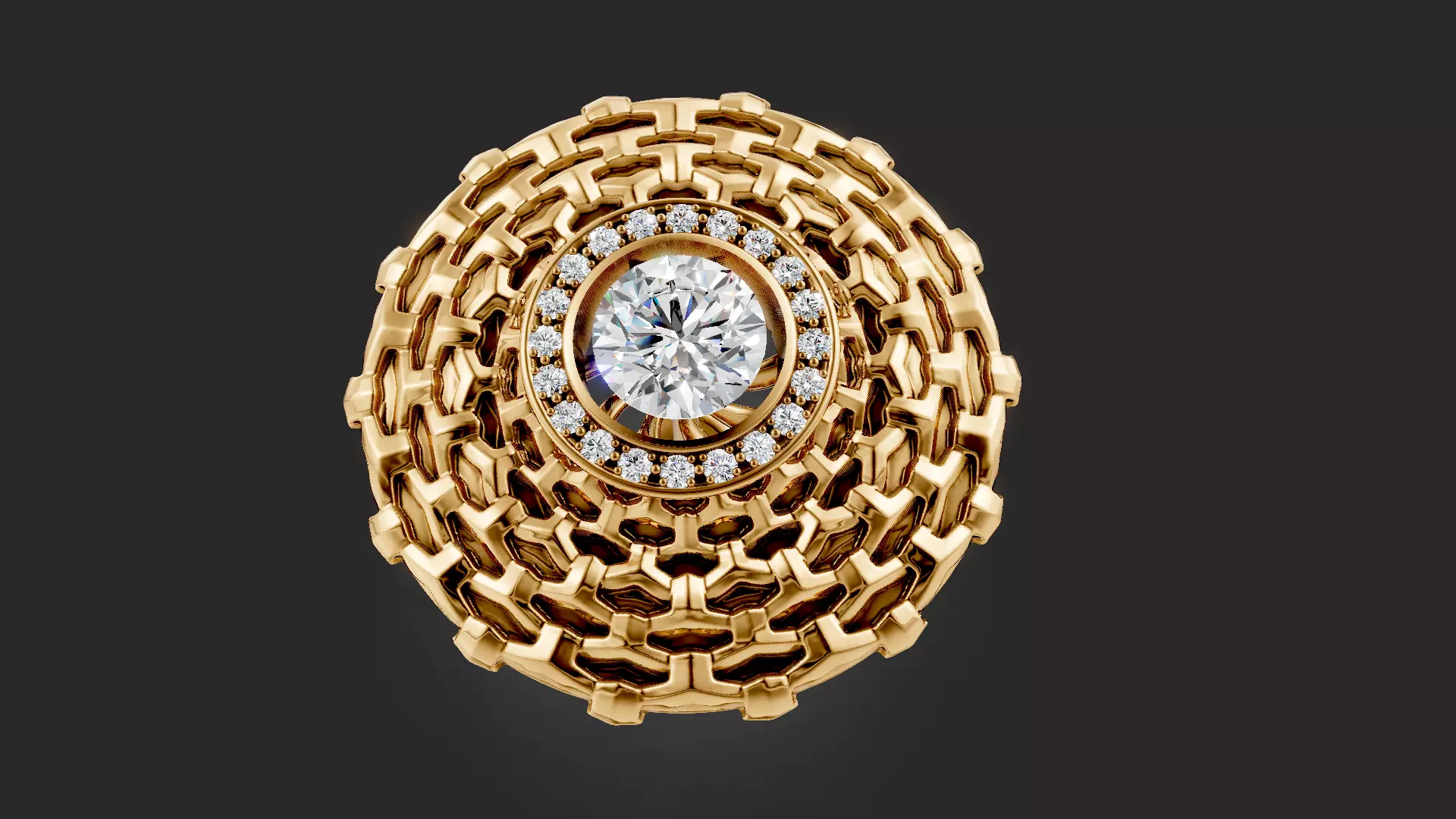 Weave Diamond Earrings 3D print model