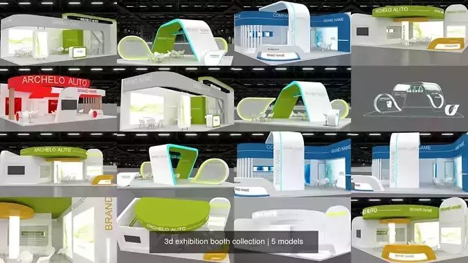3d exhibition booth collection 