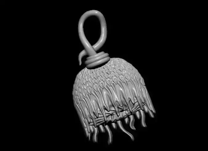 Wild Flower pendant 3D print model