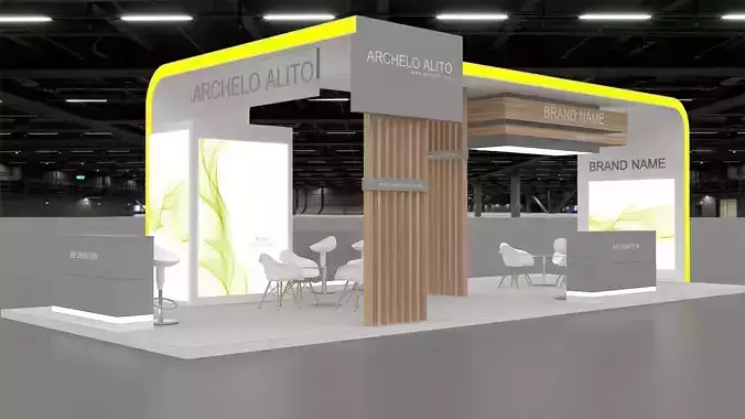 3d model exhibition booth 3D model 3d model exhibition booth 3D model