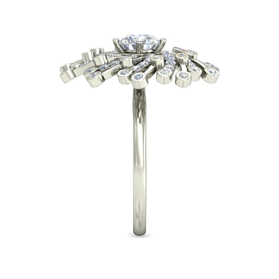 Women Ring Render 3dm STL OBJ FBX Details 3D print model_3