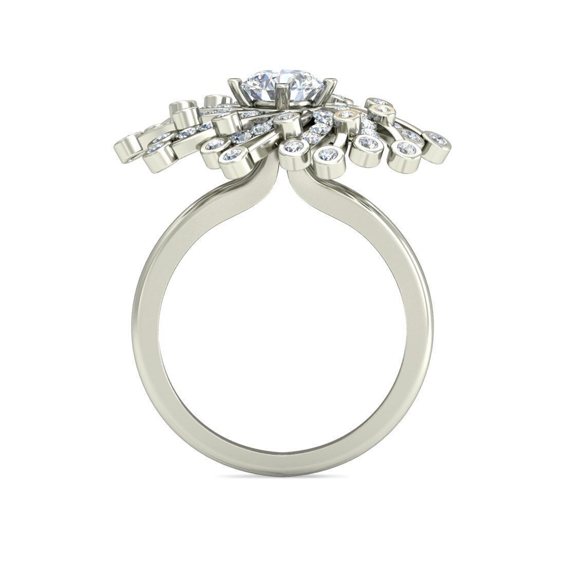 Women Ring Render 3dm STL OBJ FBX Details 3D print model_1