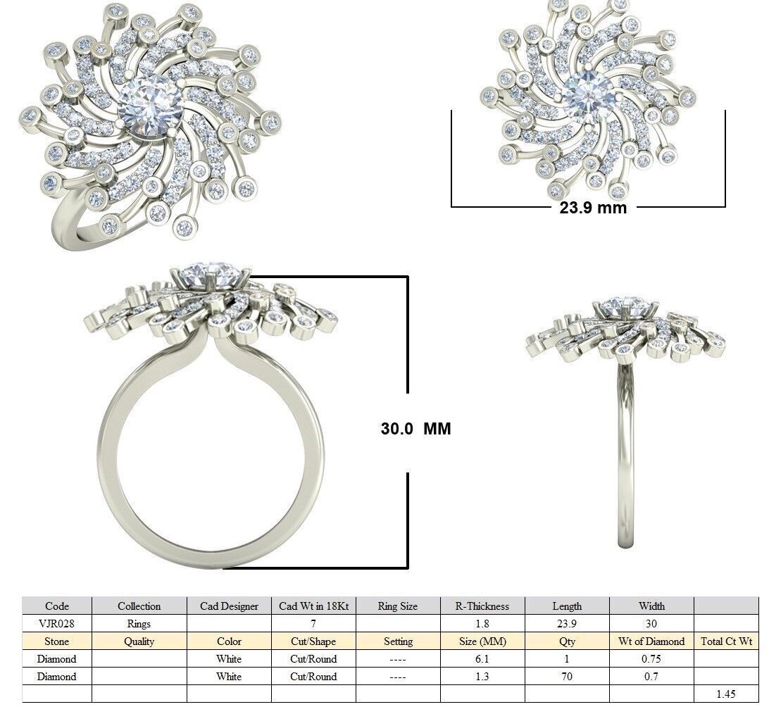 Women Ring Render 3dm STL OBJ FBX Details 3D print model_5