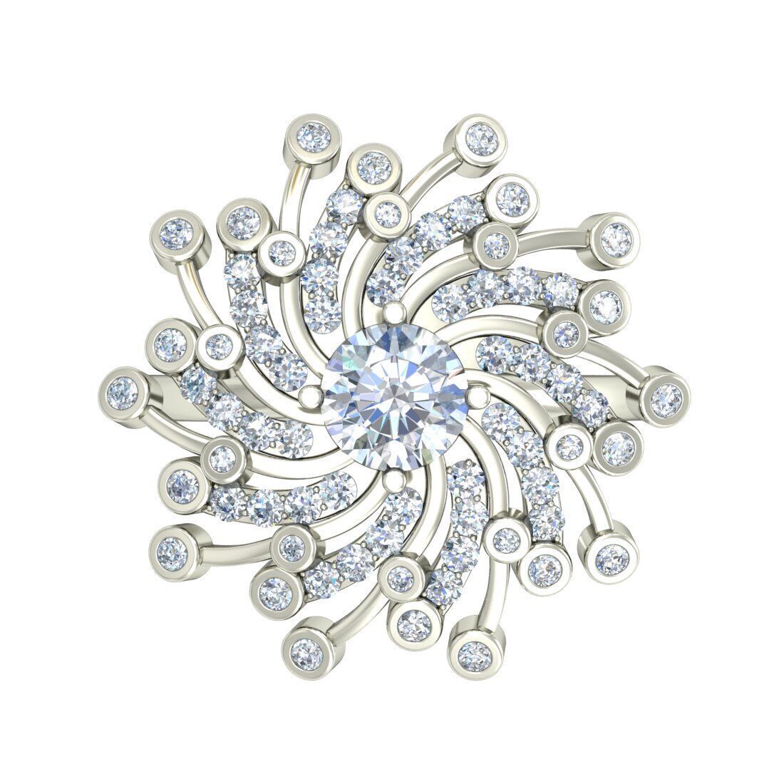 Women Ring Render 3dm STL OBJ FBX Details 3D print model_2