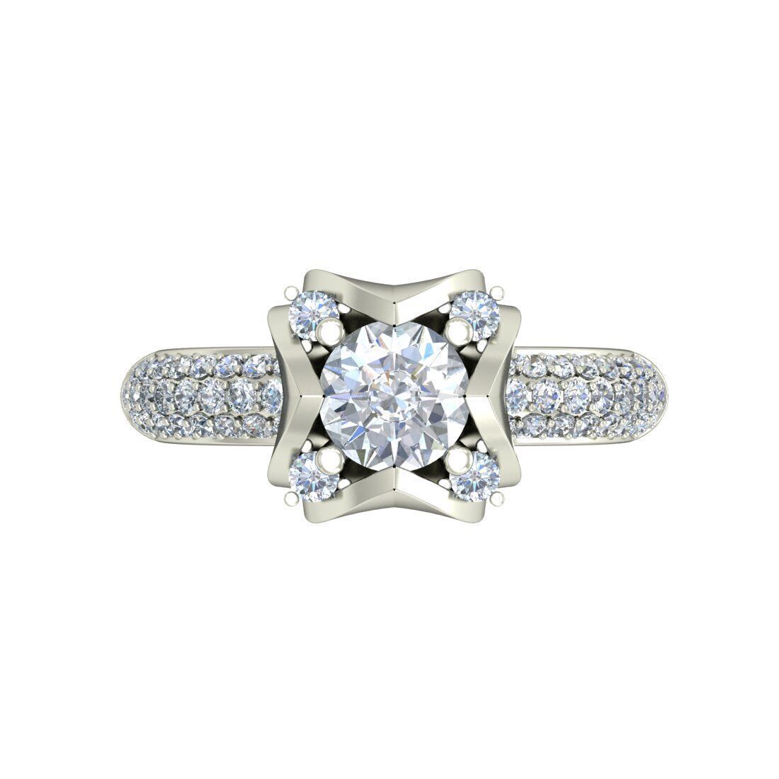 Women Ring  Render 3dm STL OBJ FBX Details 3D print model_2