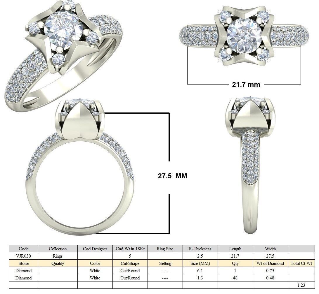 Women Ring  Render 3dm STL OBJ FBX Details 3D print model_5