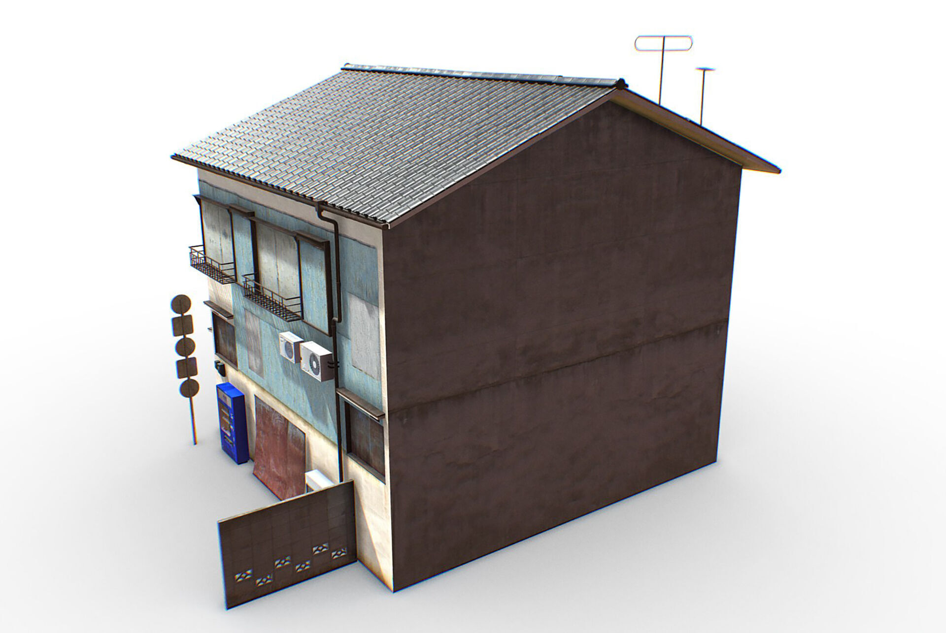 Tokyo House 005 Low-poly 3D model_7