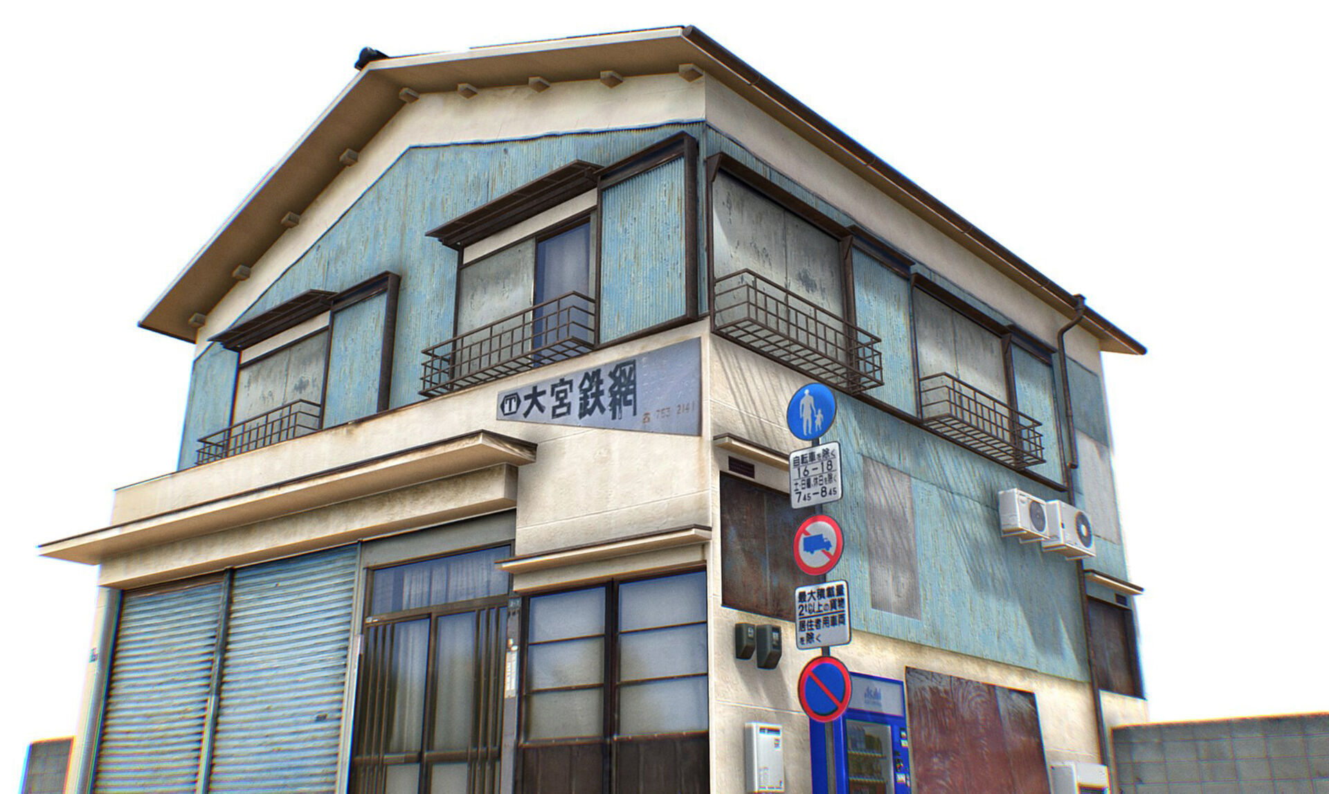 Tokyo House 005 Low-poly 3D model_1