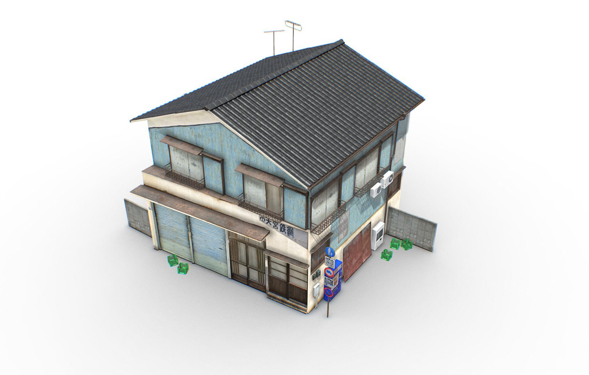 Tokyo House 005 Low-poly 3D model_5
