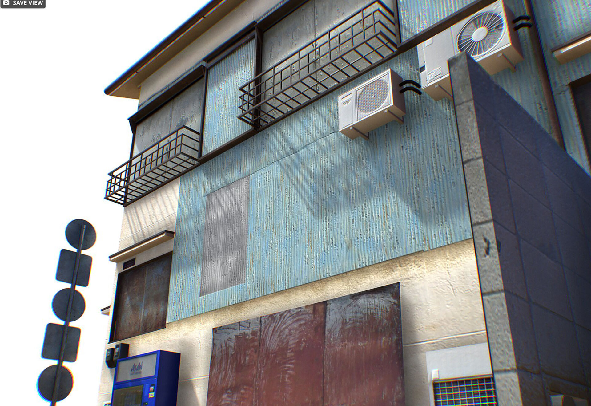 Tokyo House 005 Low-poly 3D model_10