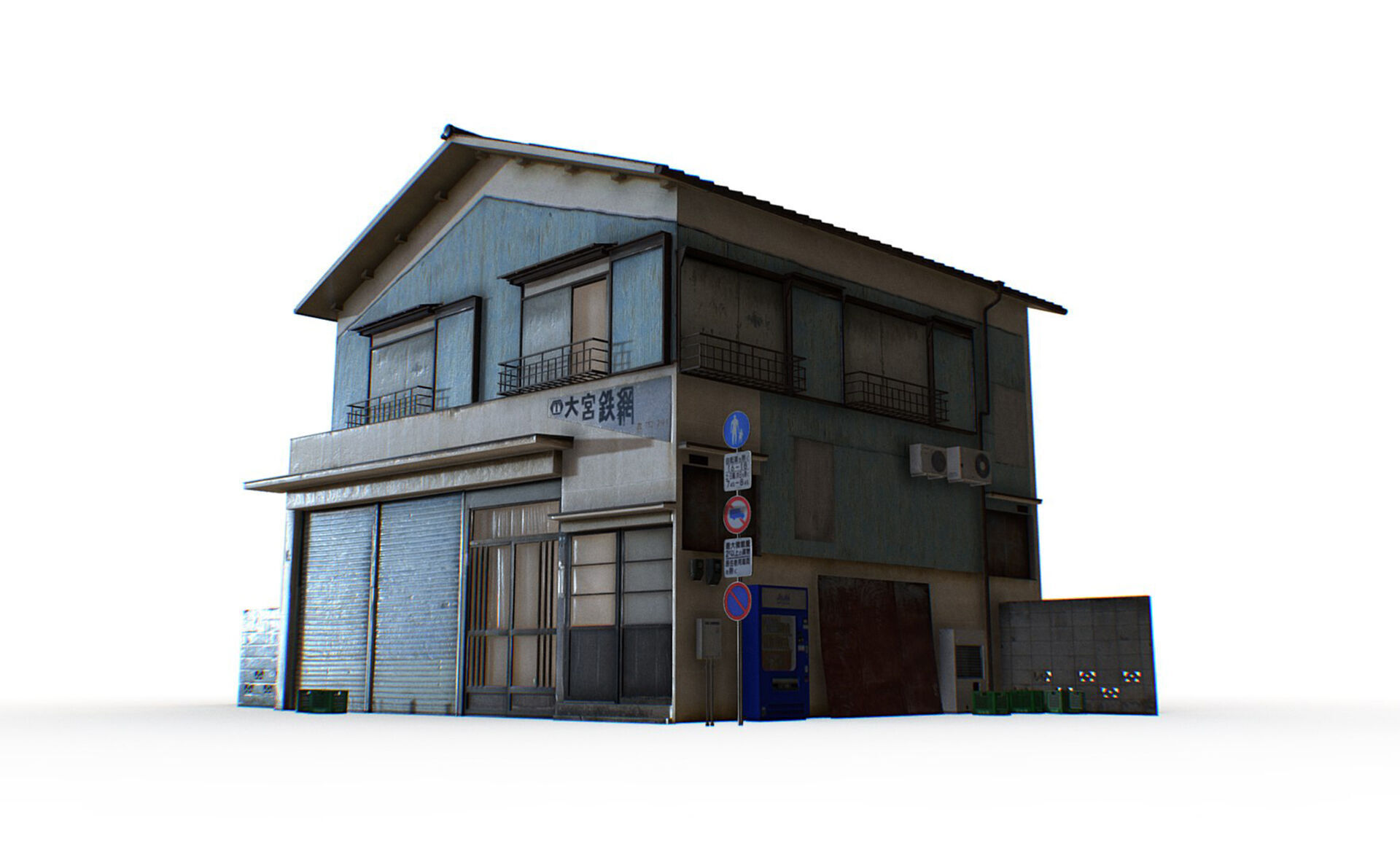Tokyo House 005 Low-poly 3D model_9