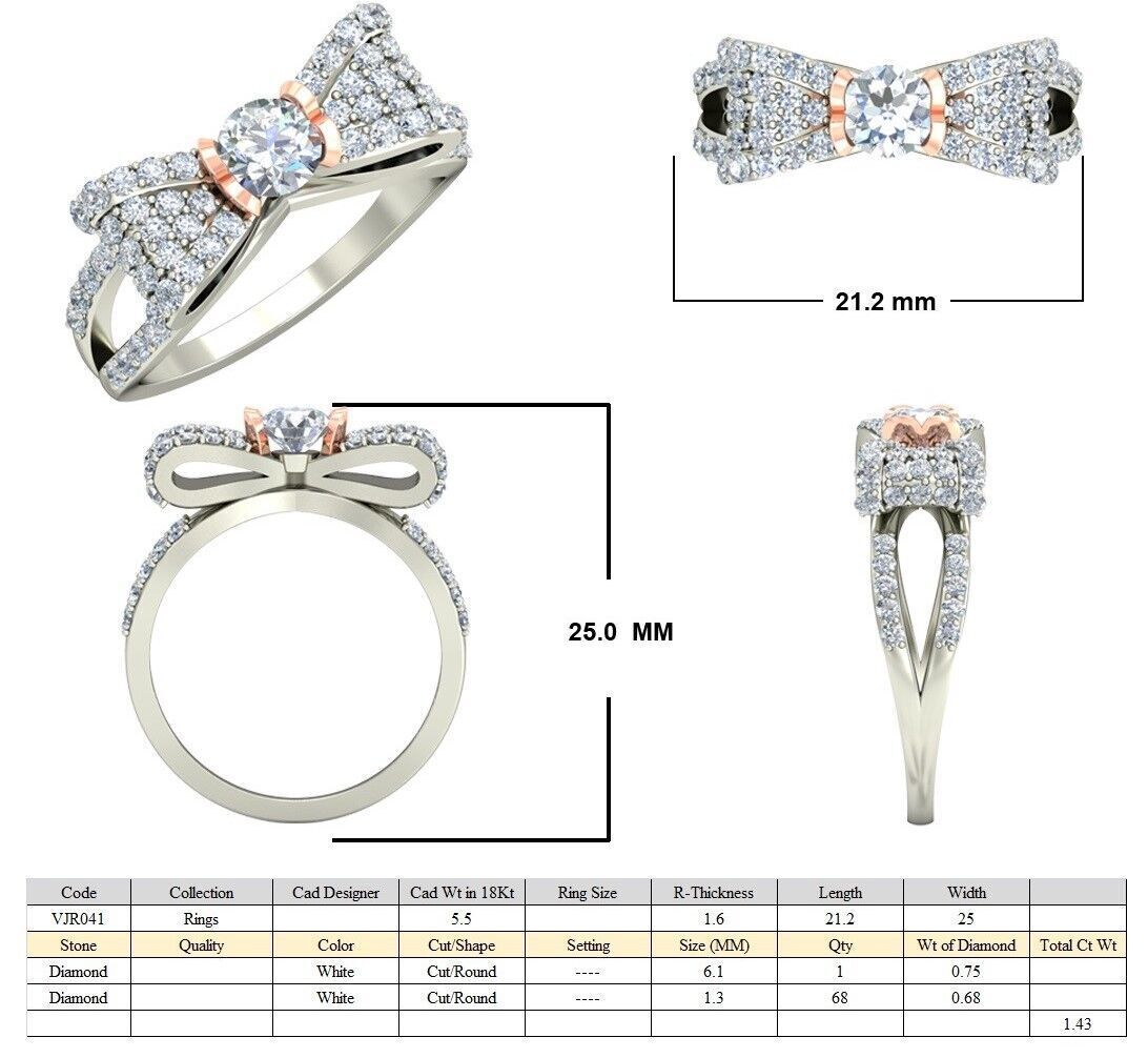 Women Ring Render 3dm STL OBJ FBX Details 3D print model_5