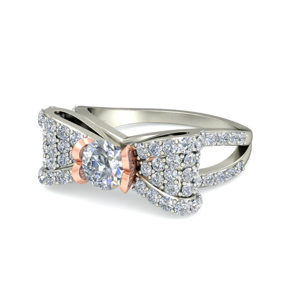 Women Ring Render 3dm STL OBJ FBX Details 3D print model_4