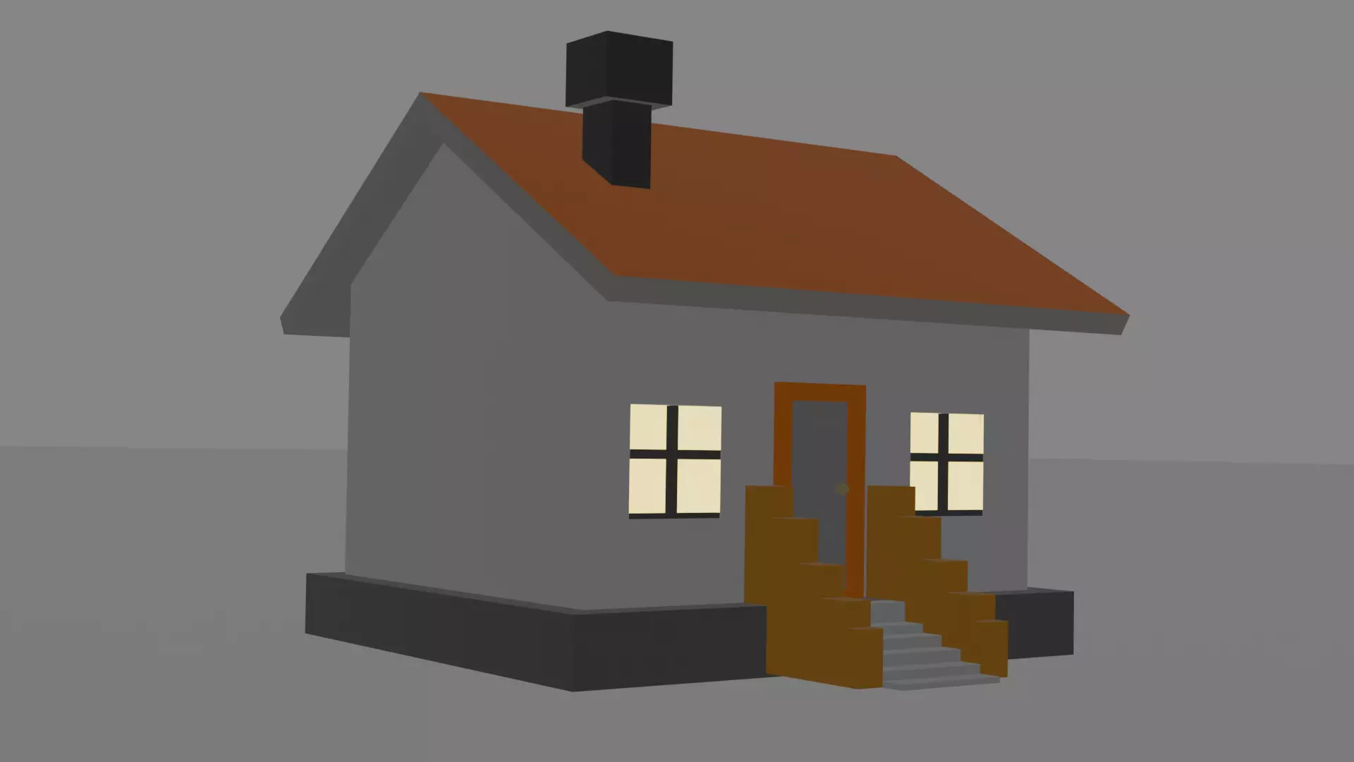 Modern Hause Simple 3d Models 3D print model