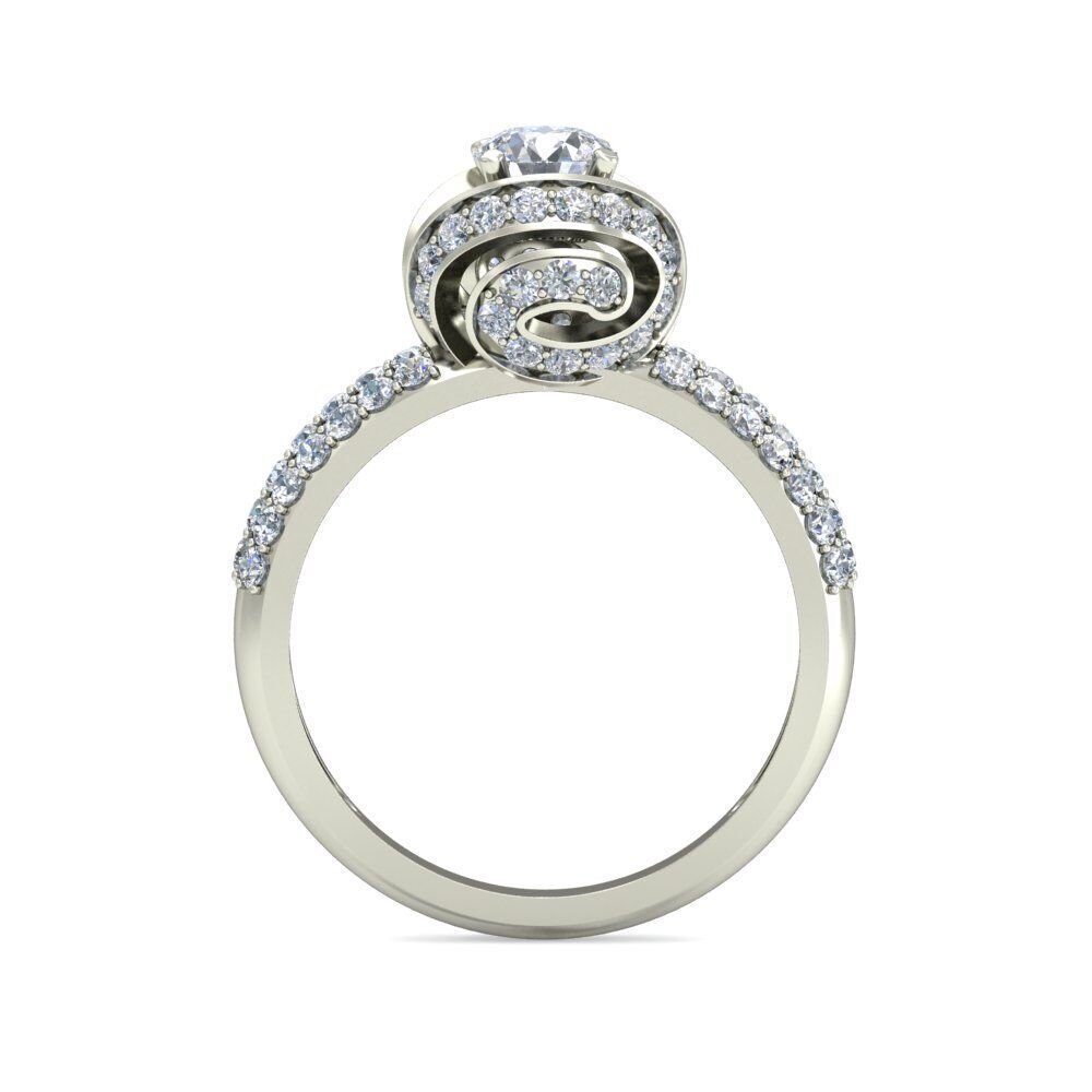 Women Ring Render 3dm STL OBJ FBX Details 3D print model_1