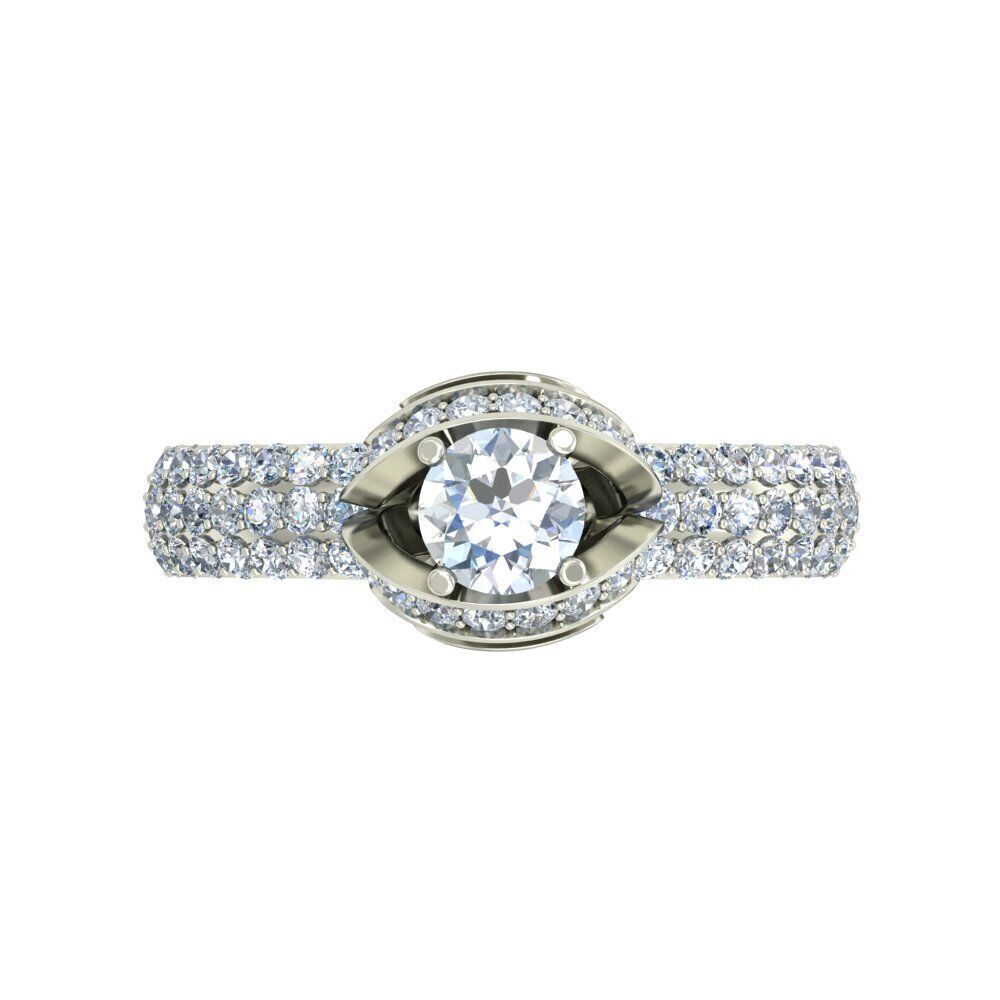 Women Ring Render 3dm STL OBJ FBX Details 3D print model_3