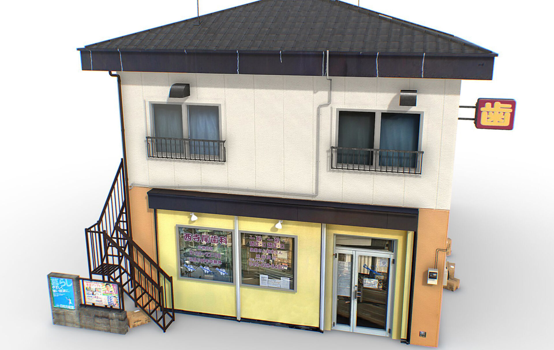 Tokyo House 006 Low-poly 3D model_8