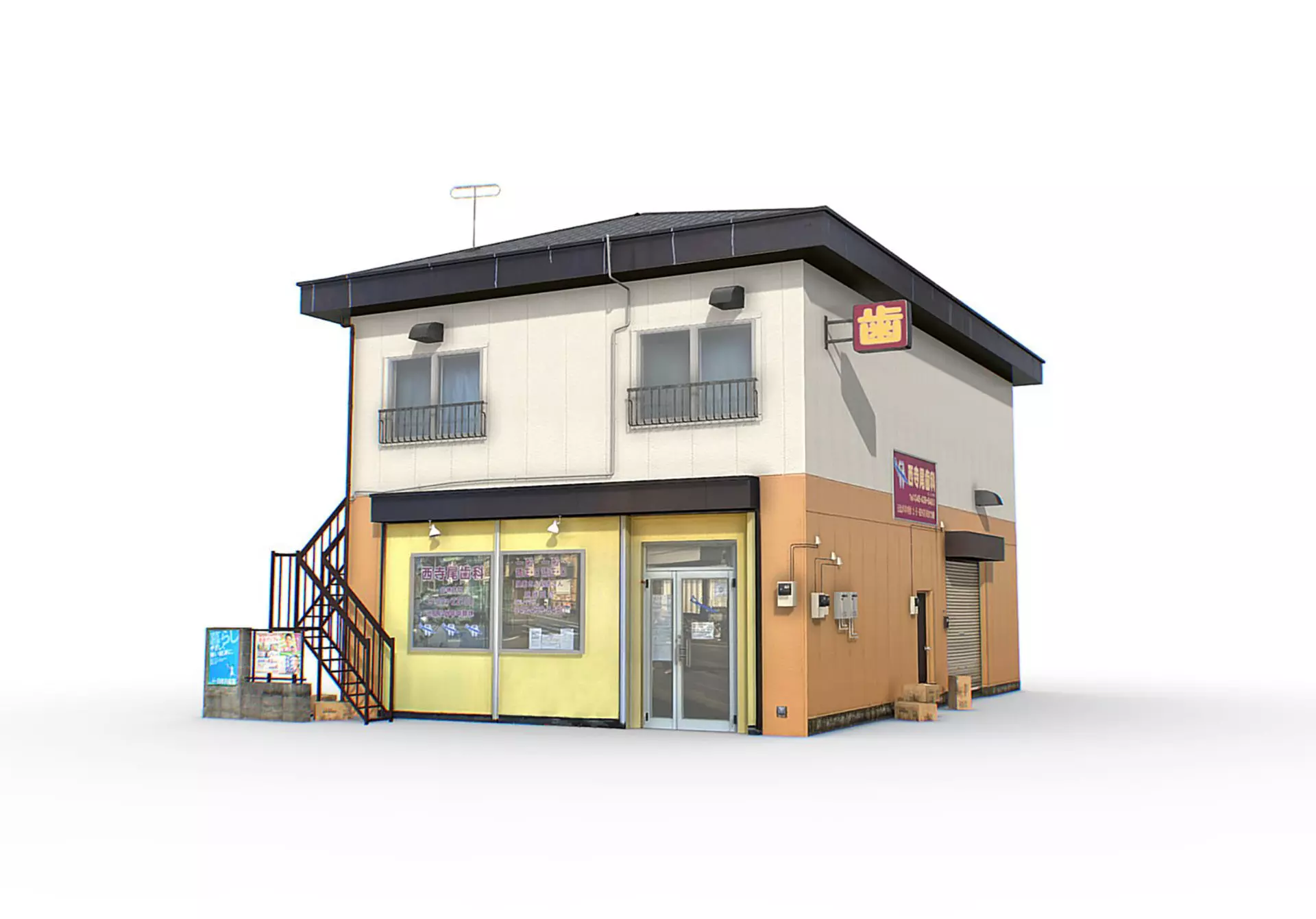Tokyo House 006 Low-poly 3D model_0