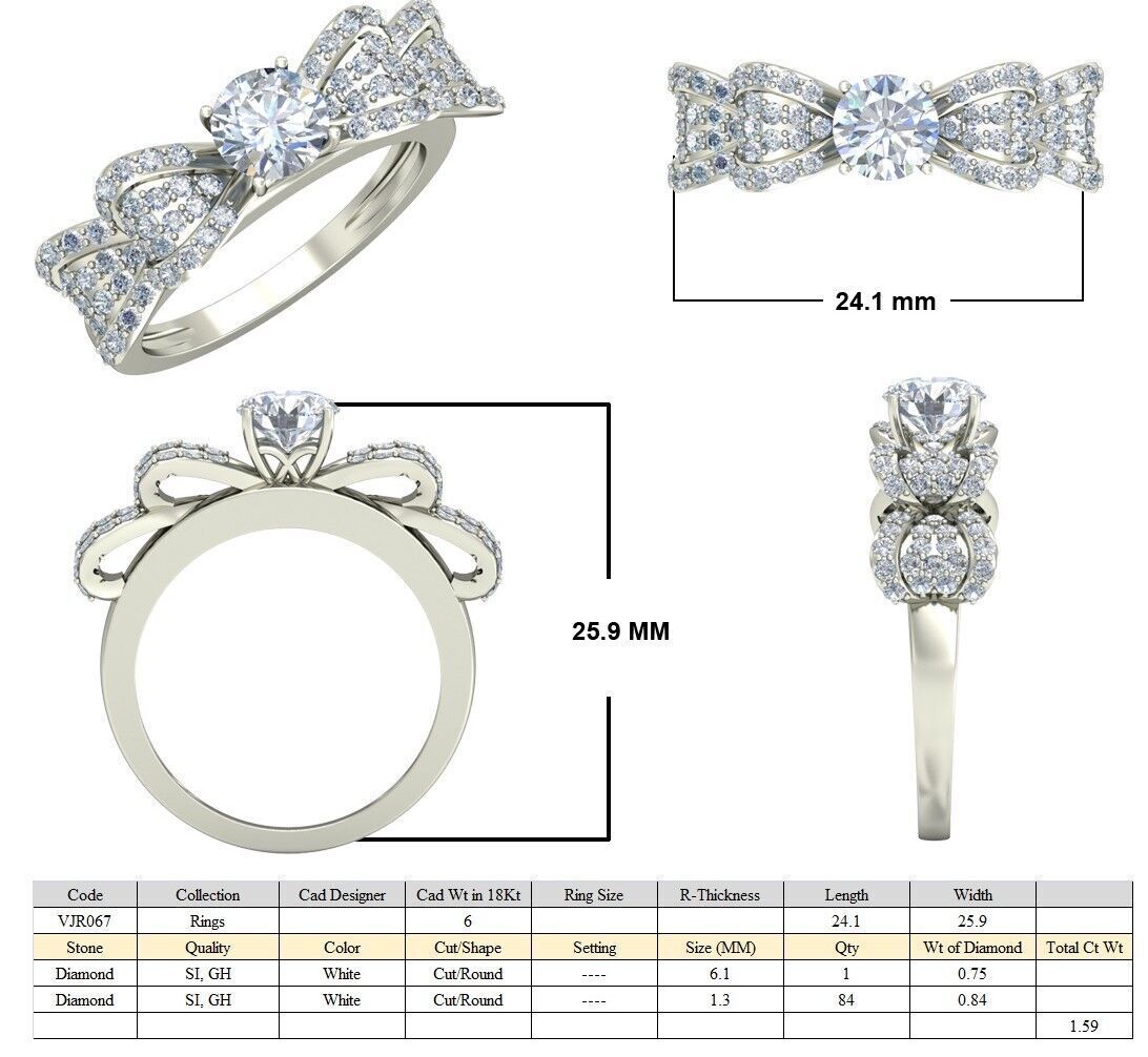 Women Ring  Render 3dm STL OBJ FBX Details 3D print model_5