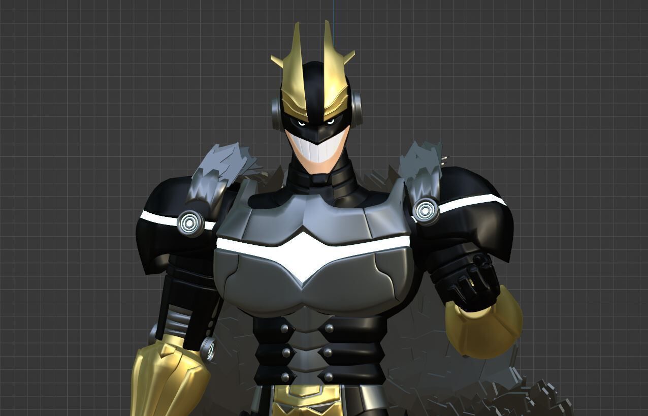 Armored All Might - My Hero Academia 3D model_9