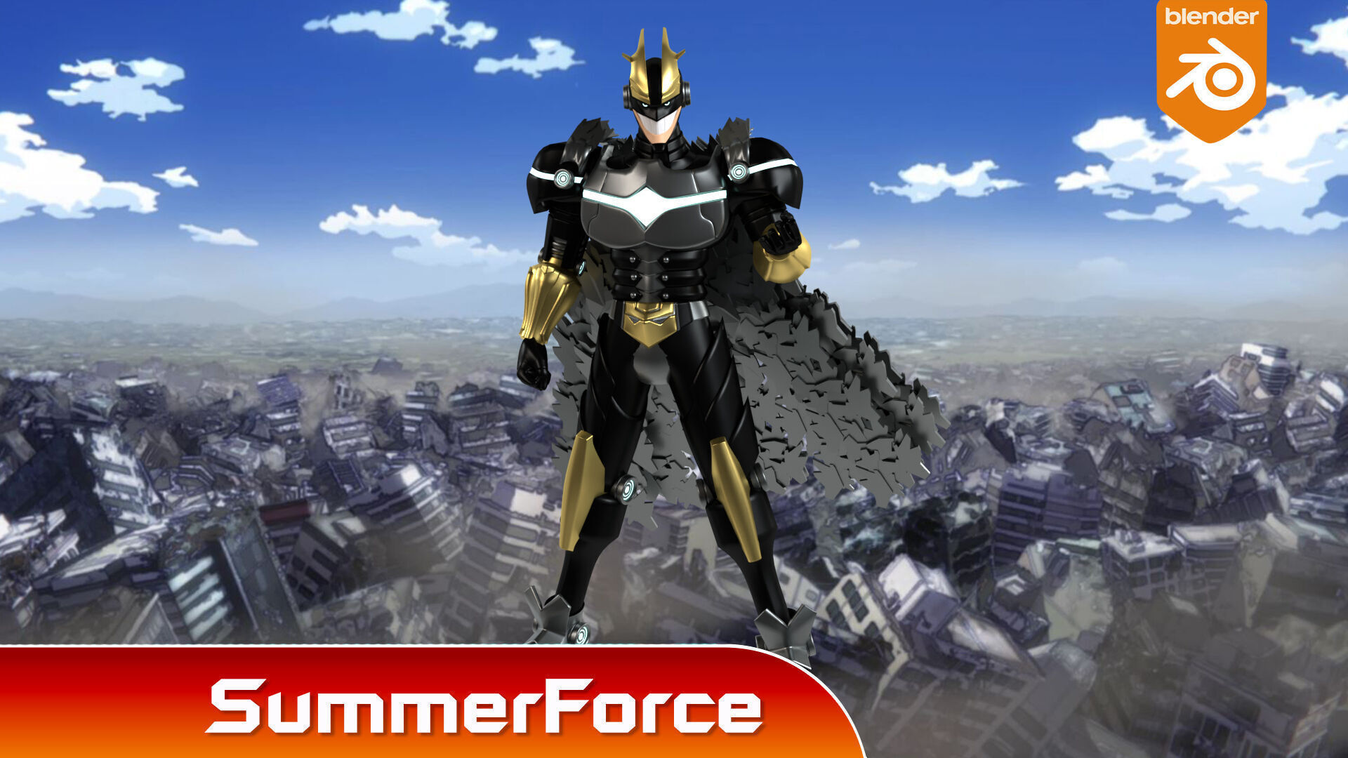 Armored All Might - My Hero Academia 3D model_2