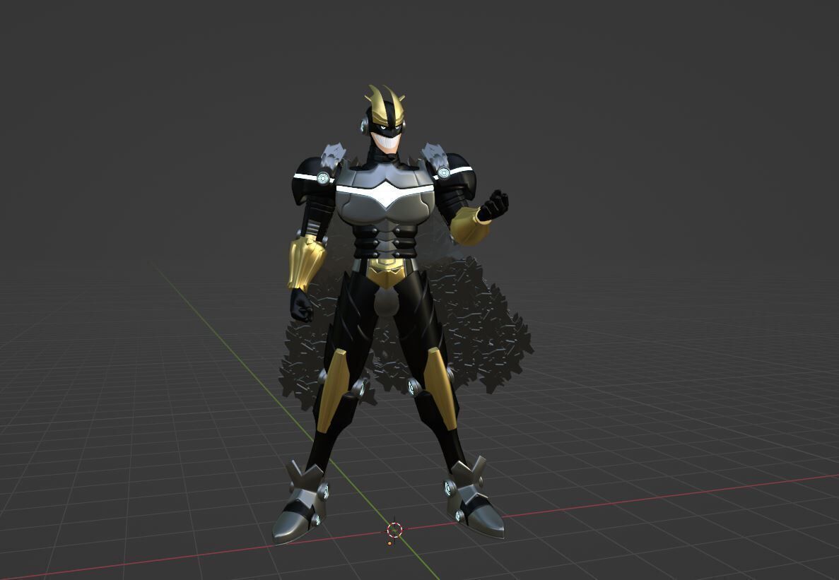 Armored All Might - My Hero Academia 3D model_5