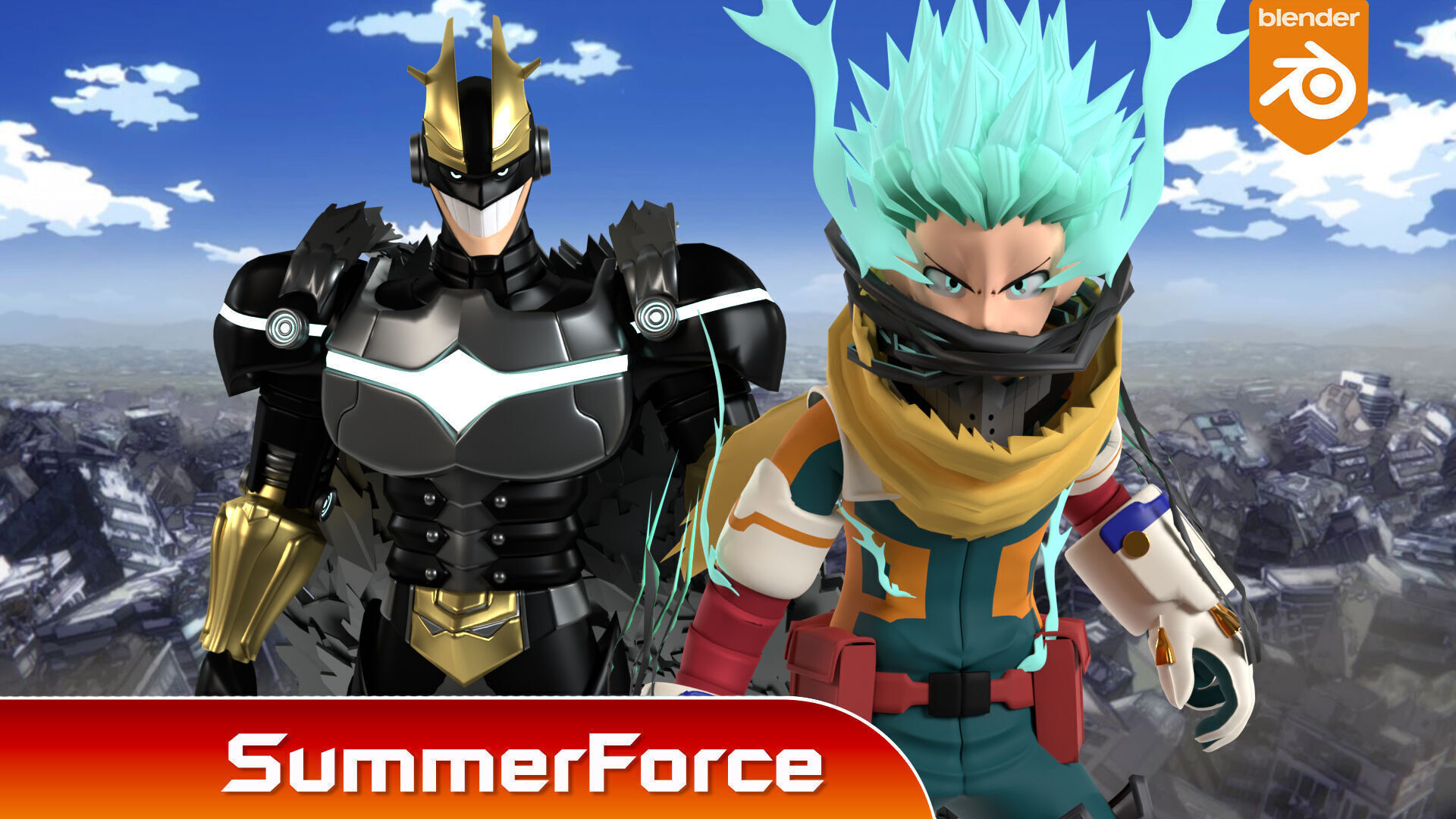 Armored All Might - My Hero Academia 3D model_3