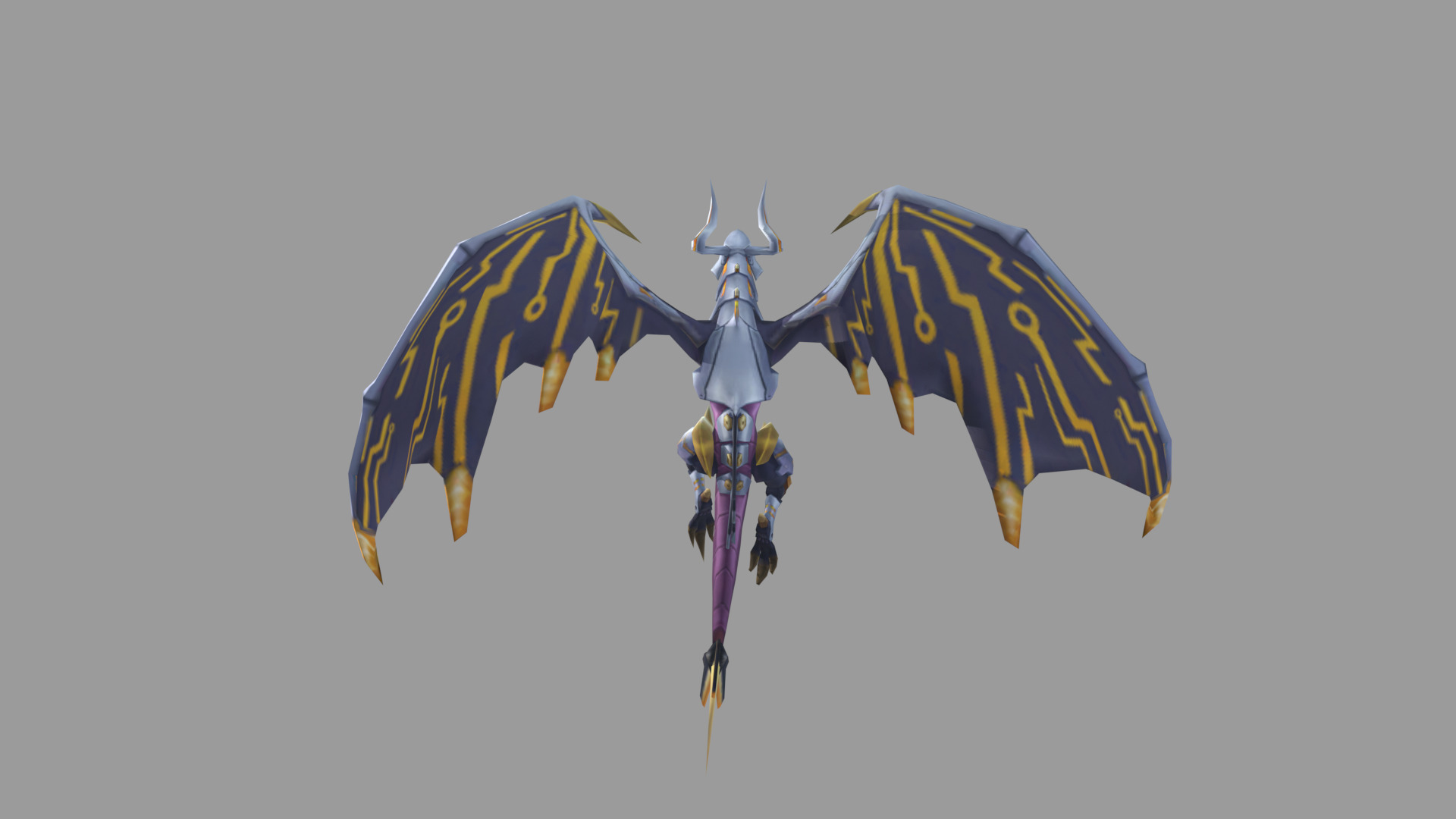 MechLighting Dragon Low-poly 3D model_3