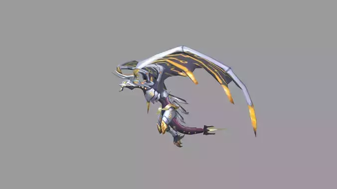 MechLighting Dragon Low-poly 3D model