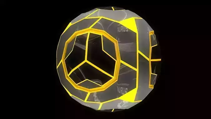 Futuristic orb Free 3D model