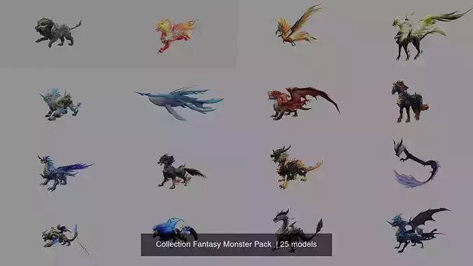 Collection Fantasy Monster Pack 