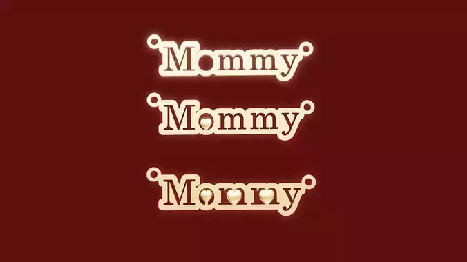 Mommy Heart  Pendant