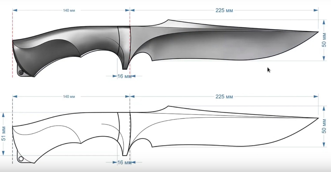 Knife 3 3D print model_3