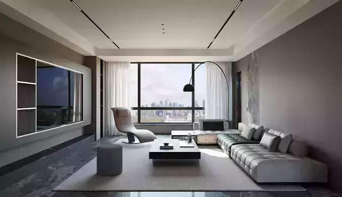 modern living room interior scenes 25