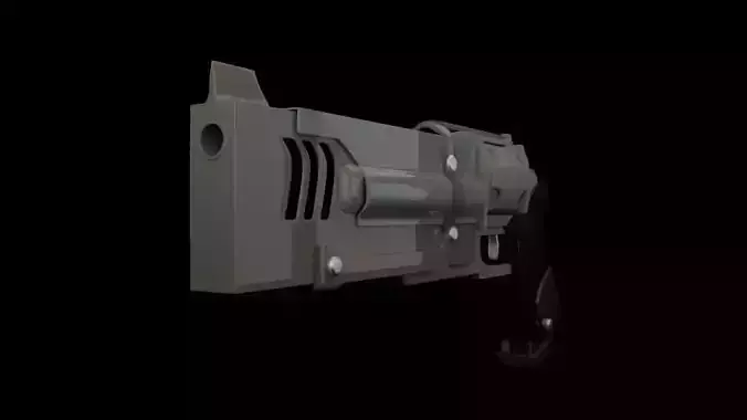 Vanguard Revolver  Sci-Fi Hand Cannon