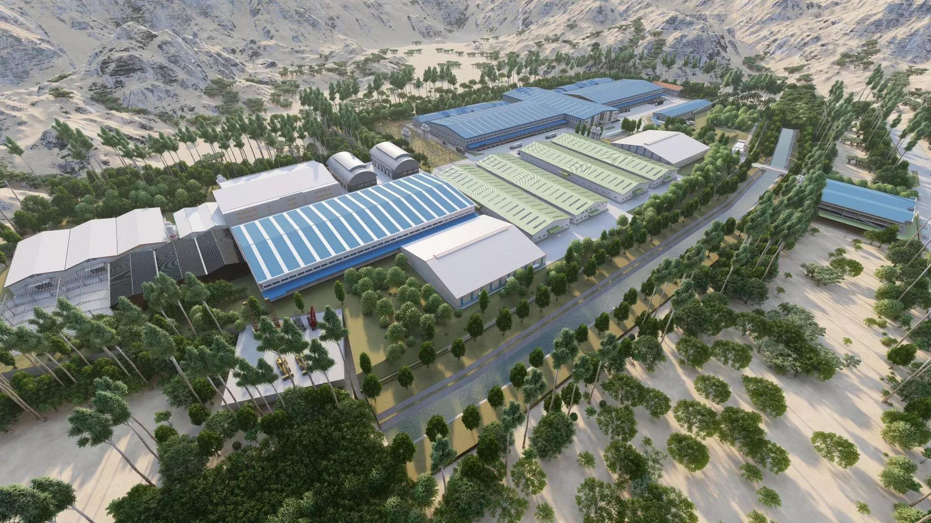 Industrial Factory-Factory building 3D model