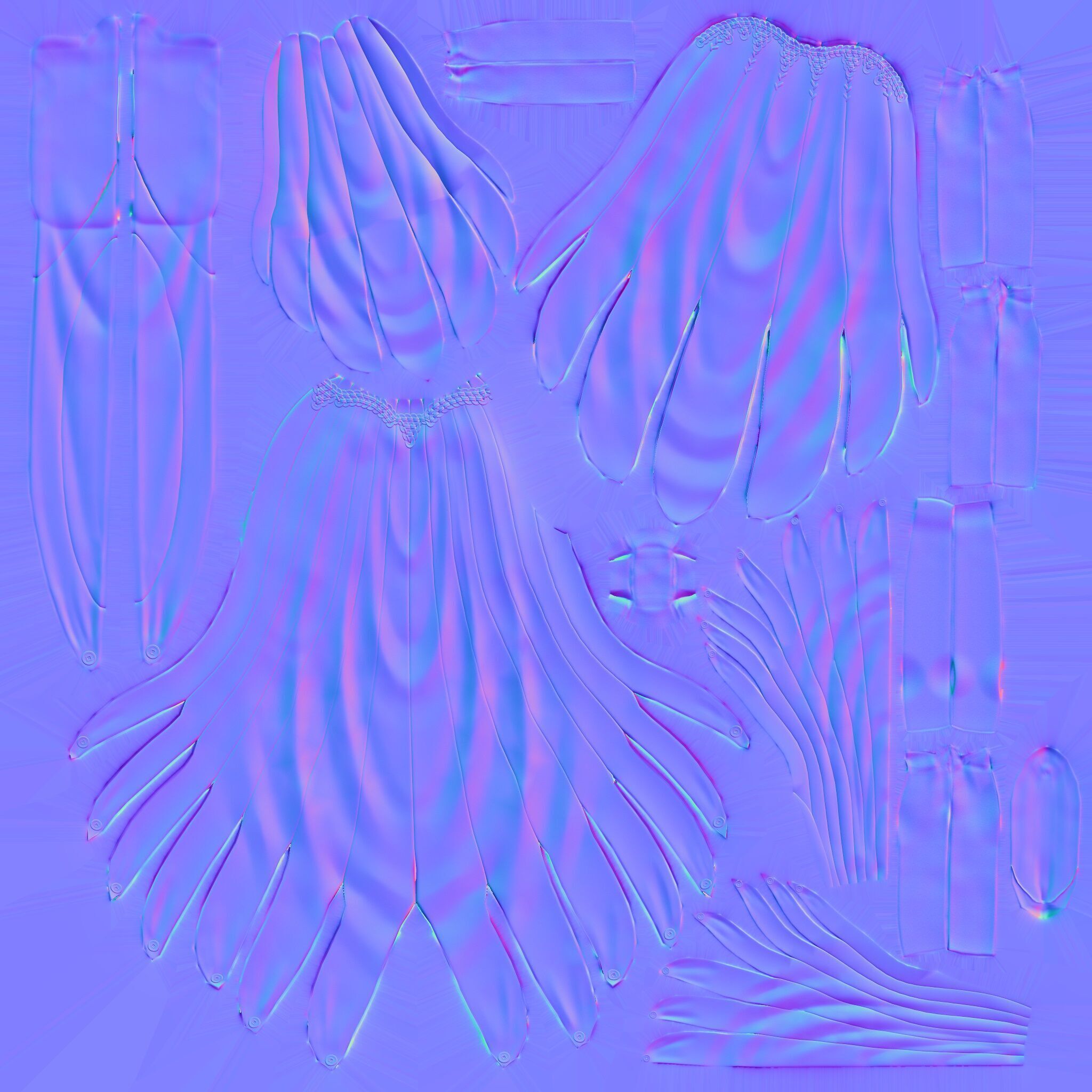 The Witch of a Thousand Blades 3d model for use Low-poly 3D model_5